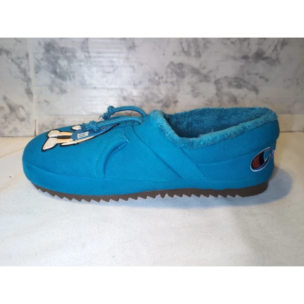 Champion Blue M&M's Hoodie Slippers Men's 8 VHTF